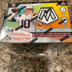 2022 Panini Mosaic Football 6-Pack Hobby Blaster Box (¡inserciones rojas!) (Fanatics)