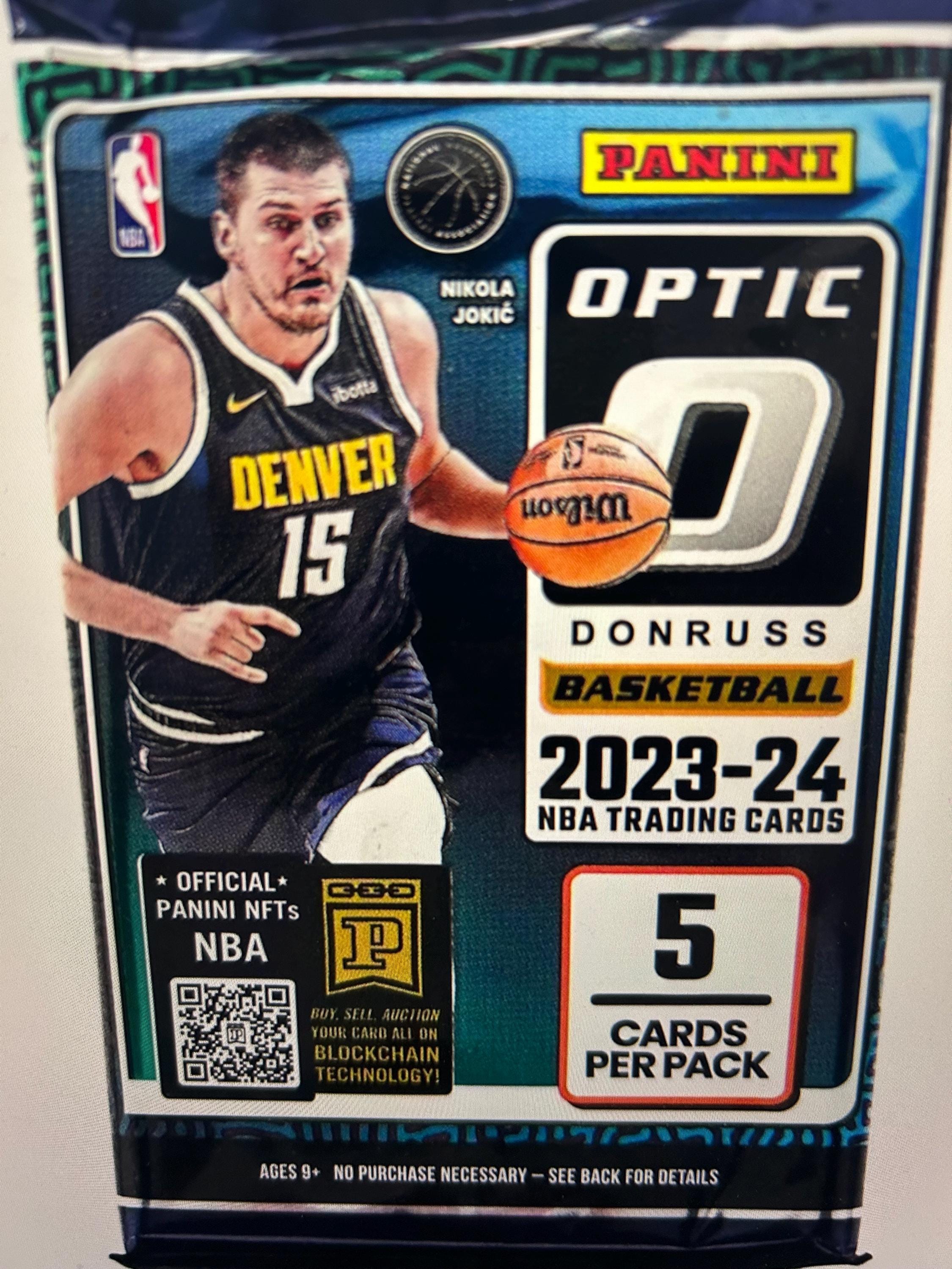 Boîte Panini Donruss Optic Basketball Blaster 2023-24 - Cartes NBA à Collectionner, 6 Paquets, Parallèles Pailletés - 10