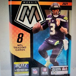 2021 Mosaic Football Hobby No Huddle - Paquete único de 8 cartas de una caja abierta