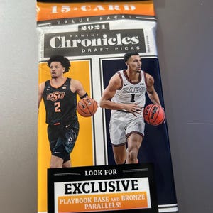 Pack économique de 15 cartes de basket-ball Panini Chronicles Draft Picks 2021 scellé en usine