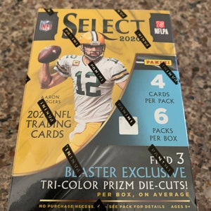 2020 Panini Wähle Fußball 6er Pack Blaster Box (Tri-Color Prizms)