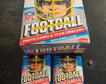 1 Single 1984 Fleer Football wax pack For Sale