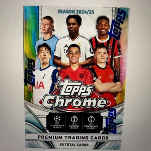2024/25 Topps Chrome UEFA Club Competitions Soccer 7-Pack Blaster Box