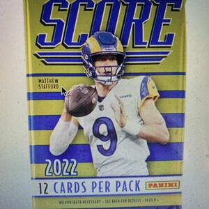 2022 Panini Score Football Retail 3 Pack lot. This listing is for a 3 pack lot.
