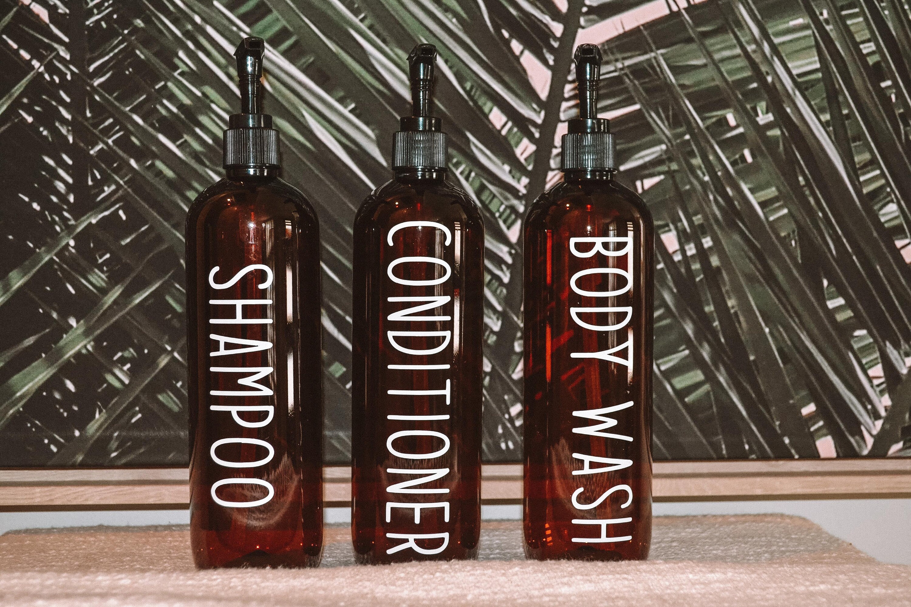 Personalised bathroom bottles Etsy