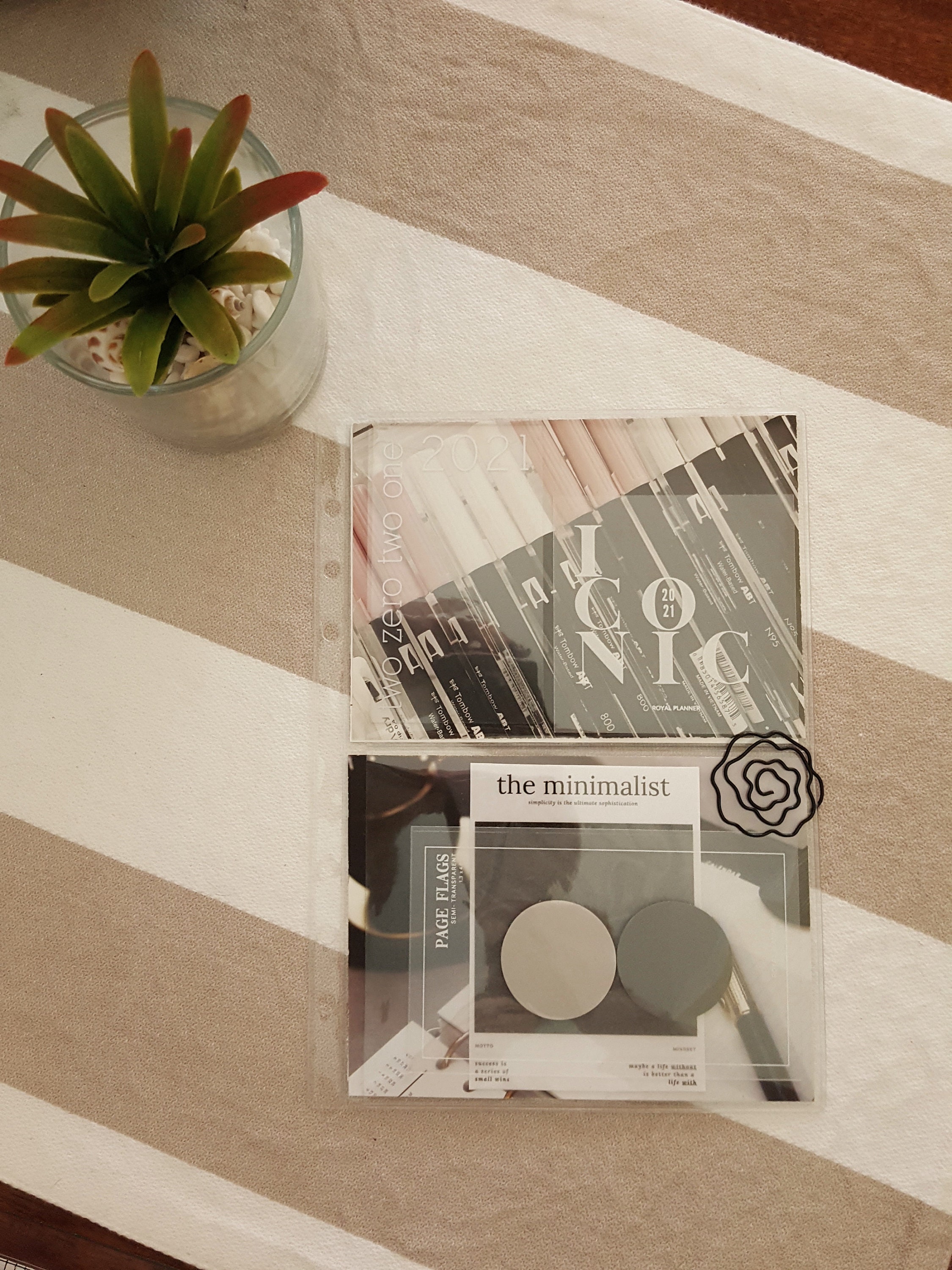 A5 CLEAR Bolsa de almacenamiento de dos bolsillos | Etsy