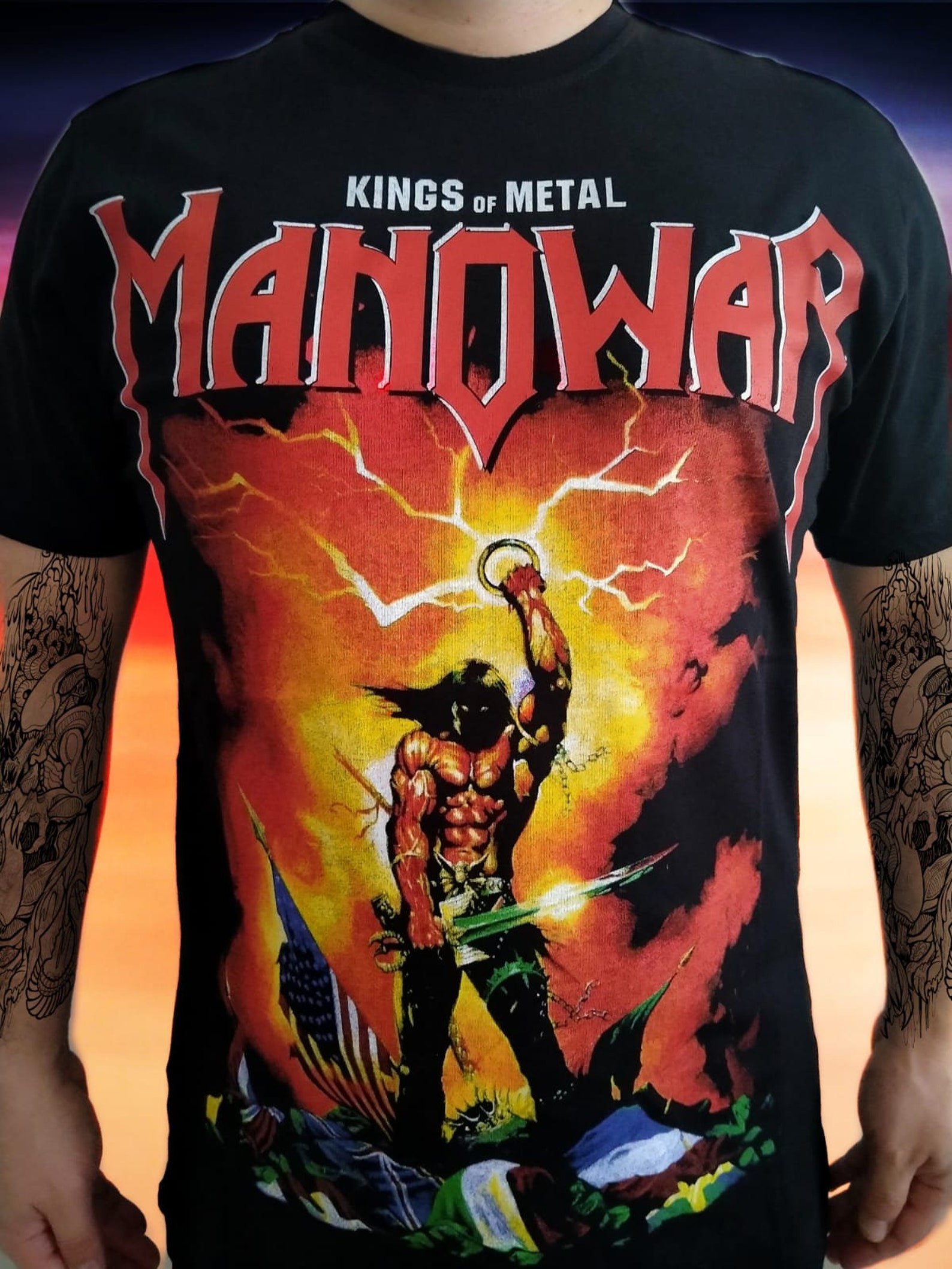 Manowar T-Shirt Set Unisex Manowar Rock & Metal Tee | Etsy