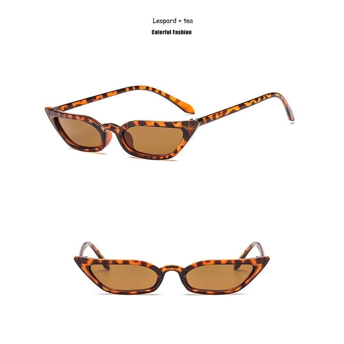 Small Cat Eye Sunglasses Vintage Square Shade Women Eyewear Etsy