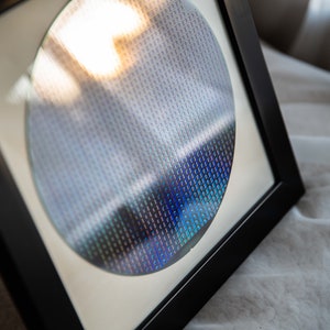 Silicon Wafer For Intel CPU & Computer Chips, Tech Art, Cool Home Wall Decor, Gift For Him, Tech Frame, Tech Gift, AMD Tech Silicon Valley, image 9