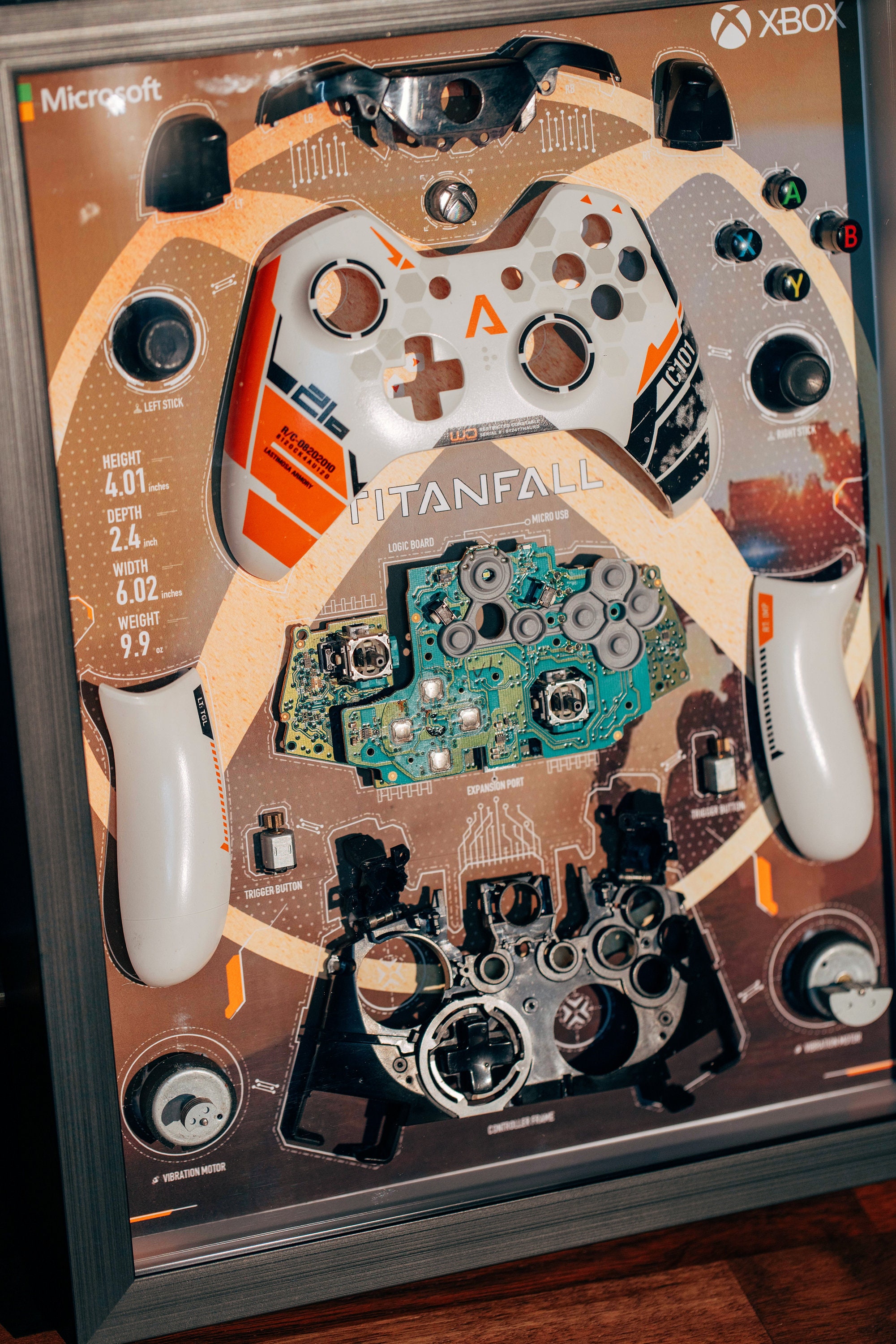 Disassembled Xbox Titanfall Frame Art, Limited Edition