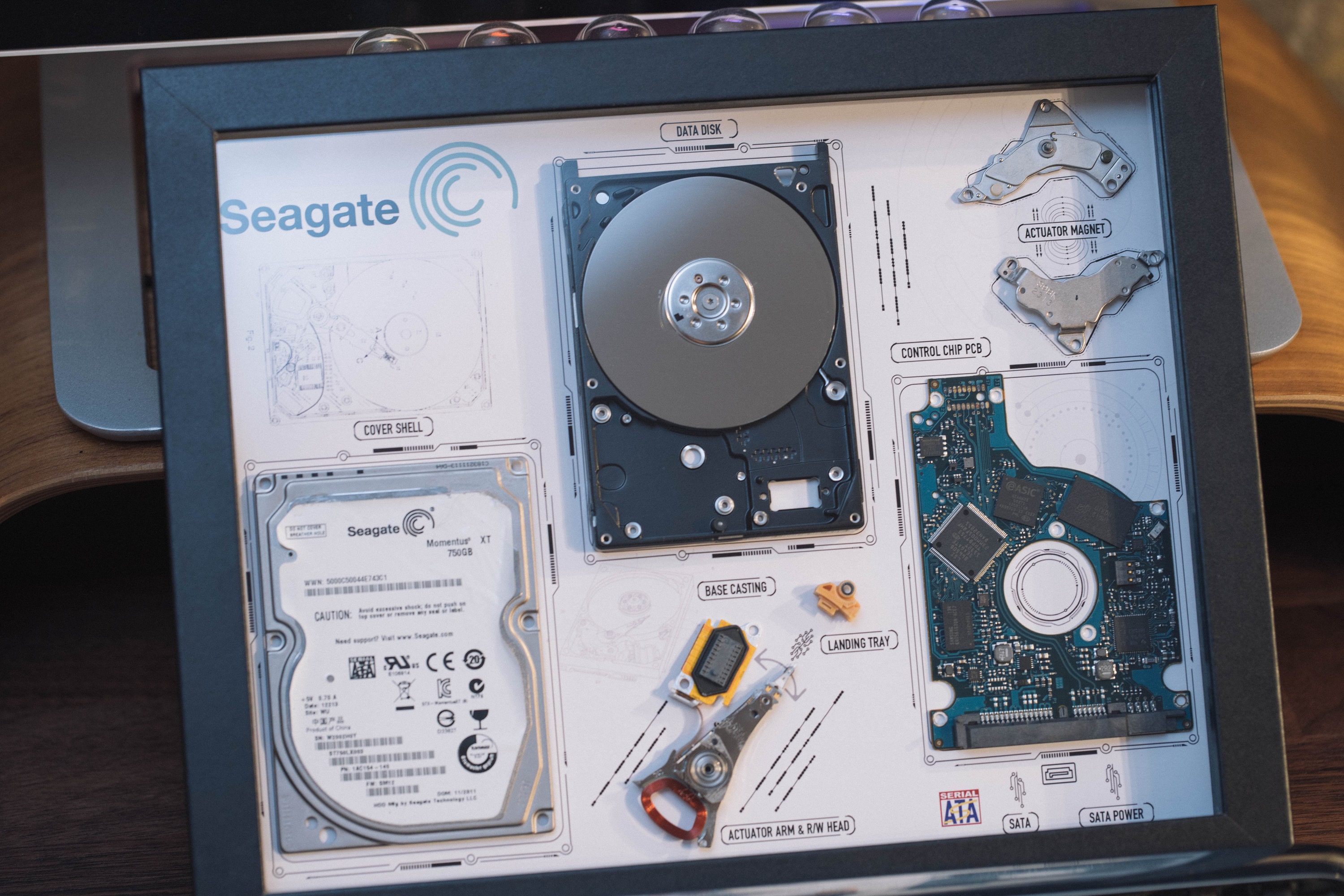 Disassembled Hard Drive Disk With Frame, Disassemble Art Disassembled Hard Drive Disk With Frame, Disassemble Art