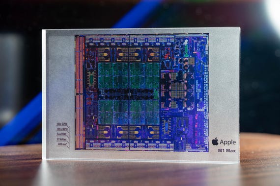 Apple M1 Max Chip Resin Art, Silicon Architecture Display, Modern Computing Tech Decor, Desktop Collectible, Gift for Him