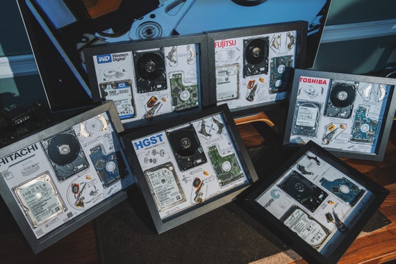 Buy Disassembled Hard Drive Disk With Frame, Disassemble Art