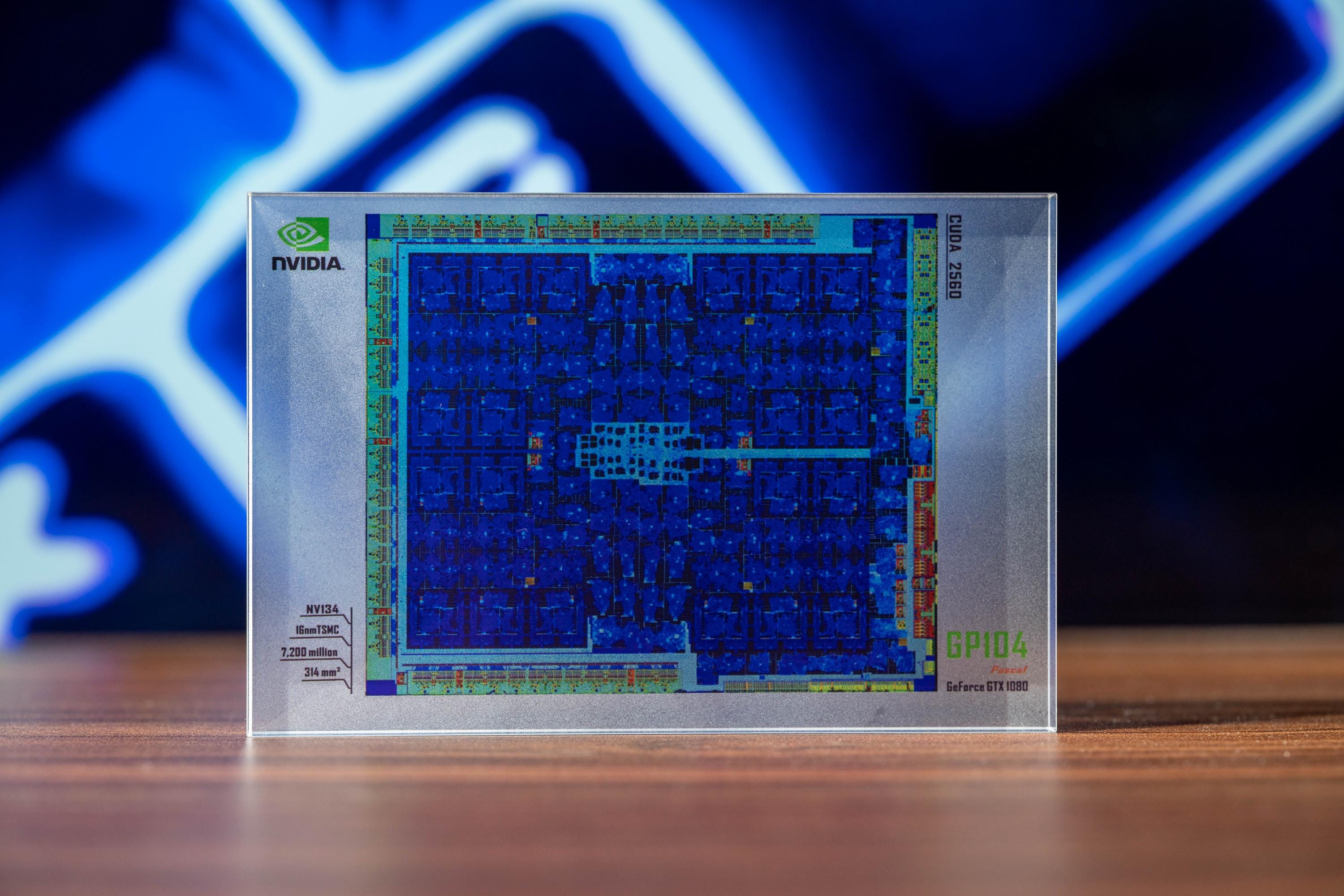 NVIDIA GTX 1080 GPU Resin Art, Pascal Architecture Tech Decor