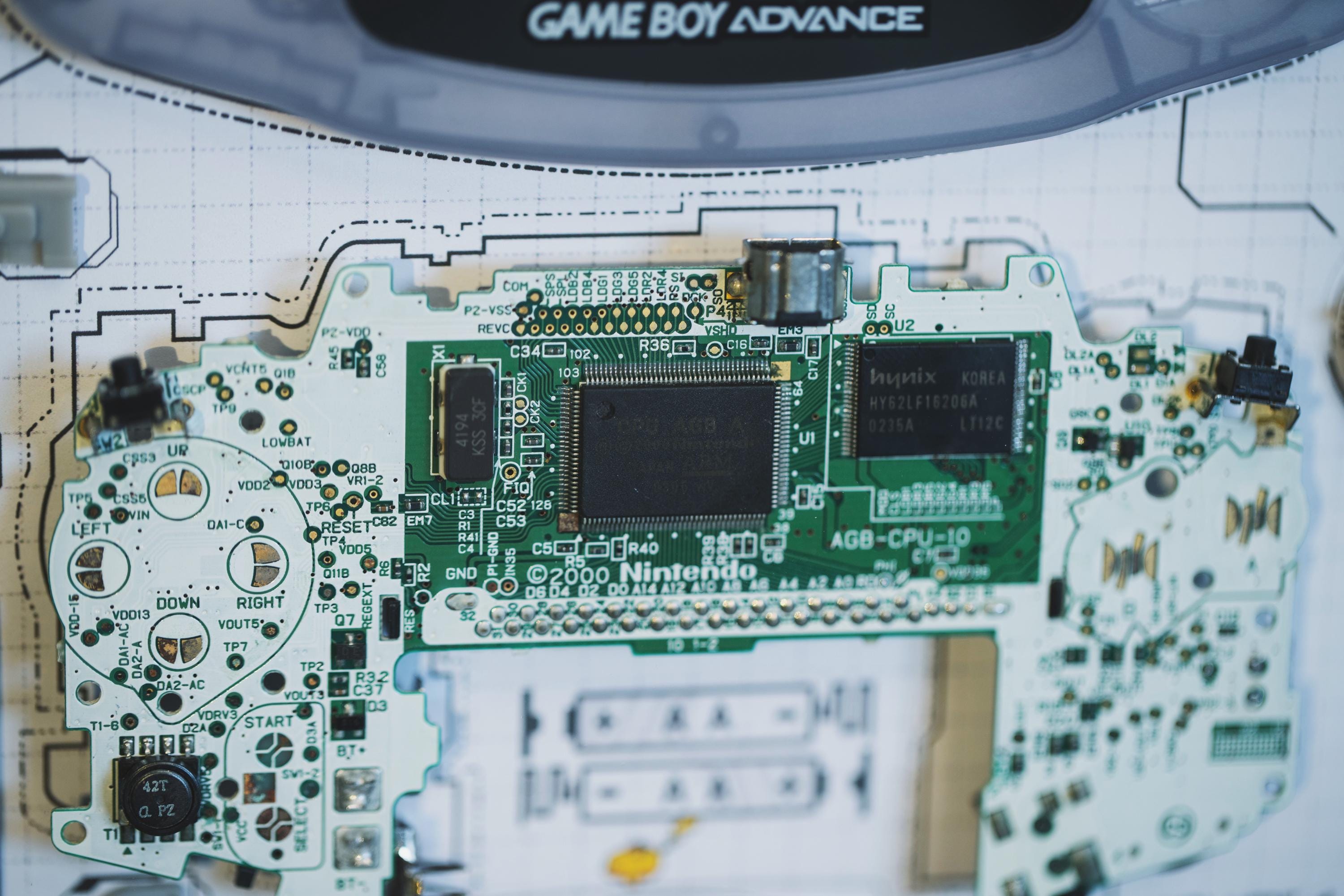 Disassembled Gameboy Advance Frame, Disassemble Art, GBA Disassembled Gameboy Advance Frame, Disassemble Art, GBA