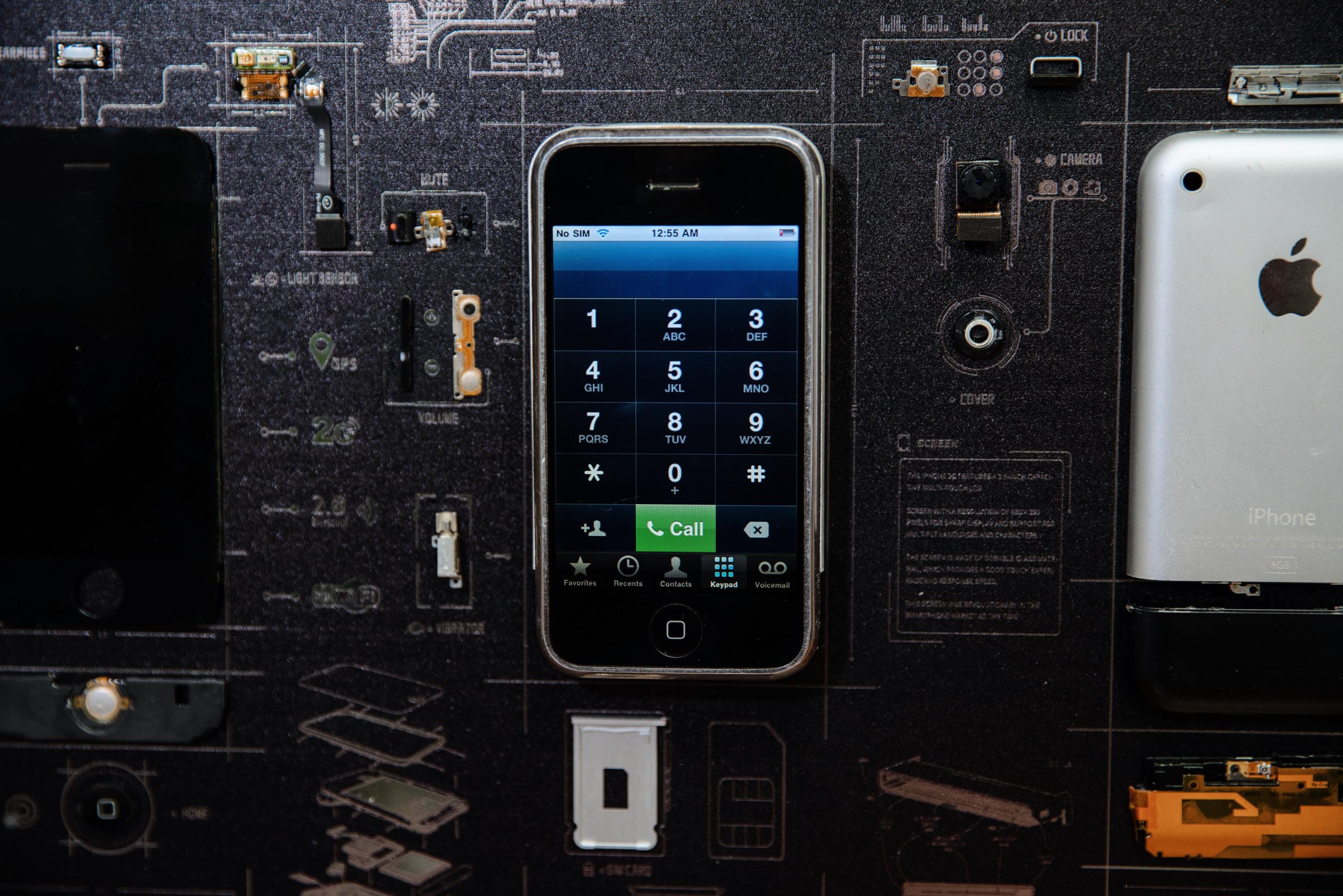 Iphone First Generation Interface Collector's Series Disassembled iPhone 1st Gen Art With Frame ...