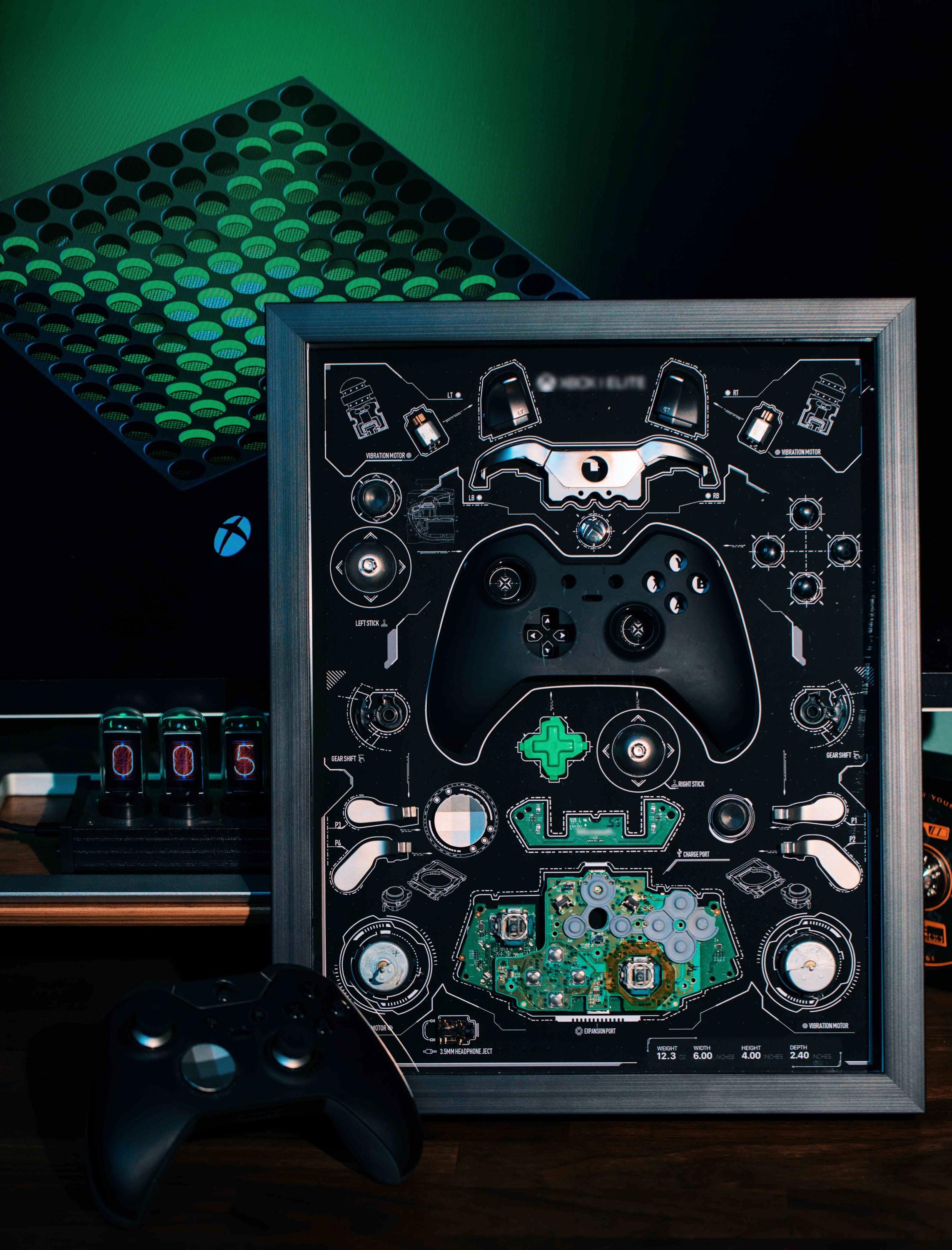 Teardown Gaming Controller Frame for Xbox Style Layout, Retro Game ...