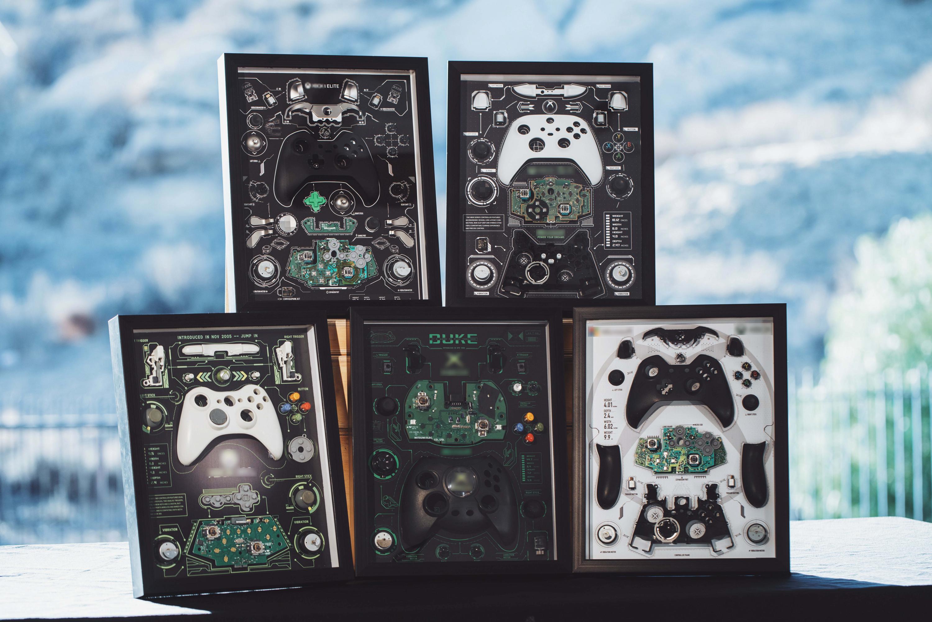 Teardown Gaming Controller Frame for Xbox Style Layout, Retro Game ...