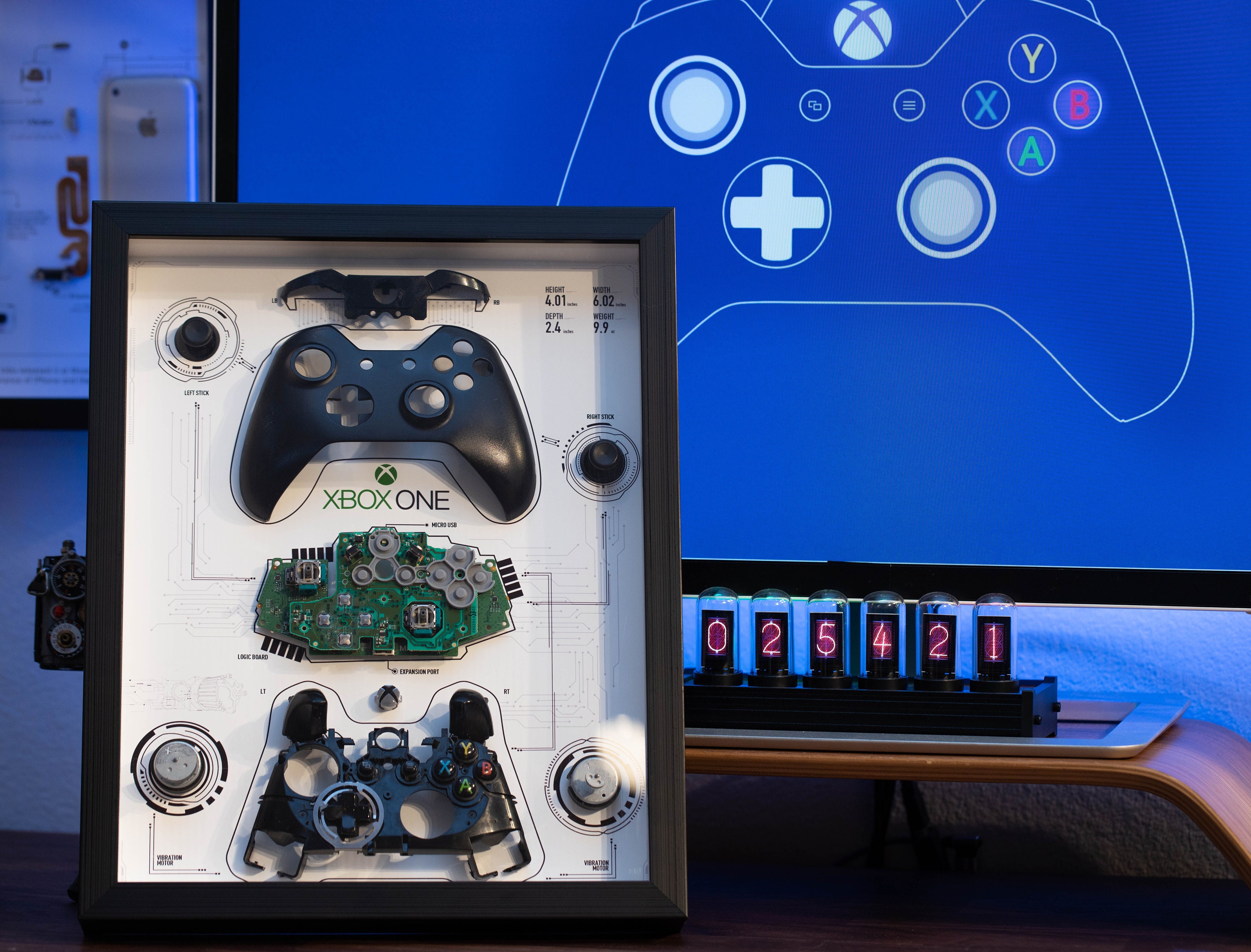 Disassembled Xbox Frame Cyberpunk 2077 Frame Art Microsoft Etsy