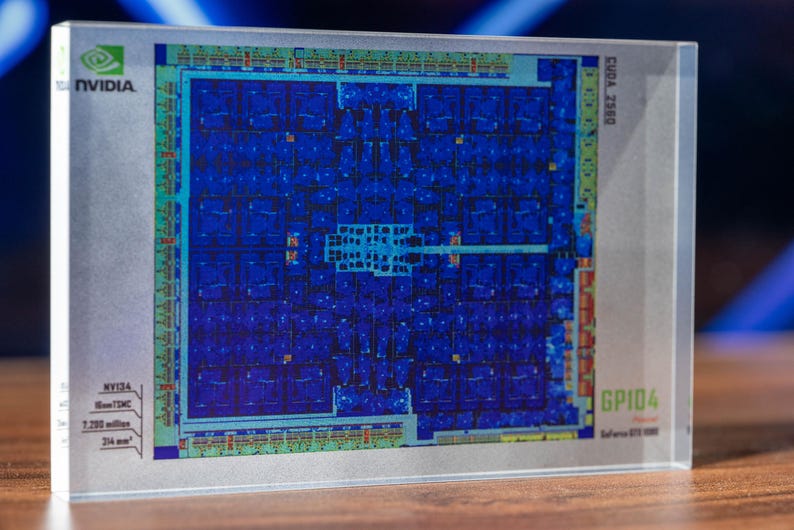 Nvidia Area NVIDIA GTX 1080 GPU Resin Art, Pascal Architecture Tech Decor, Graphics ...