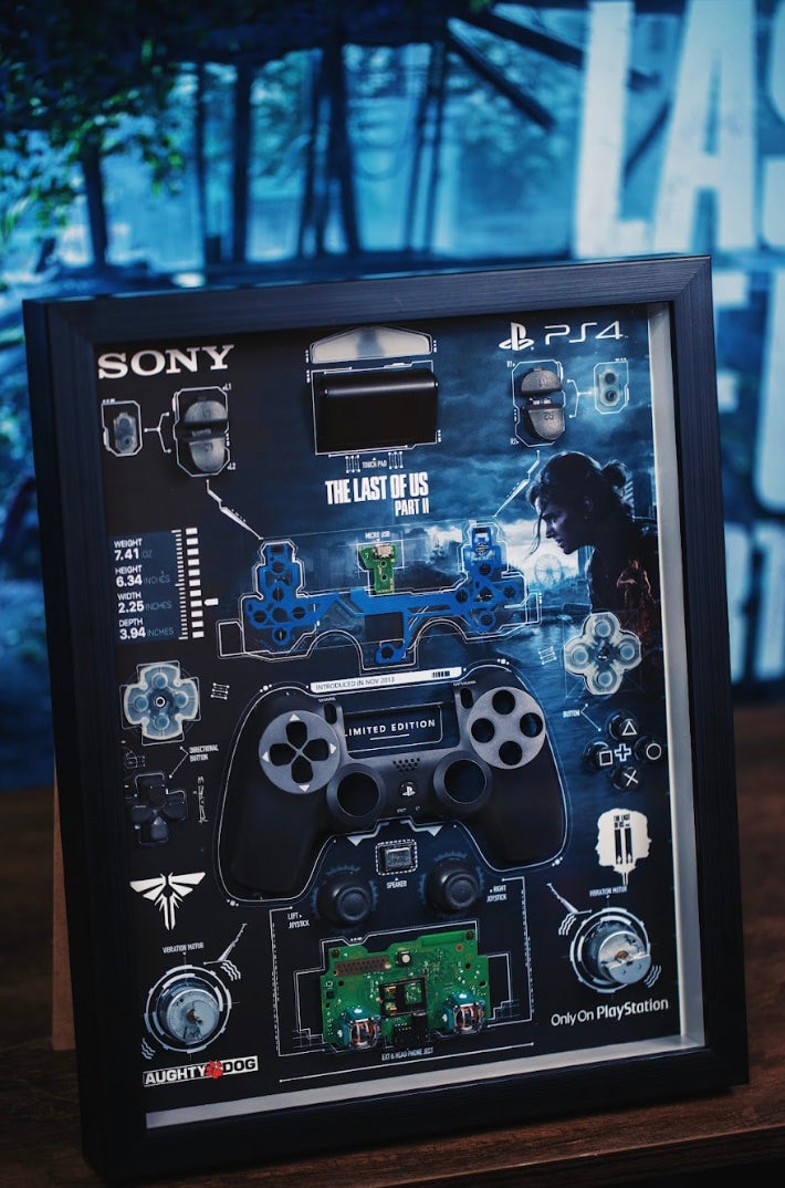 Disassembled Sony PS4 Controller Frame, Limited Edition PS4