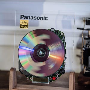 Panasonic CD Player Teardown Art, Functional Music Player, Retro Electronics Display, Vintage CD Player, Gift for Him, Gift for Her,