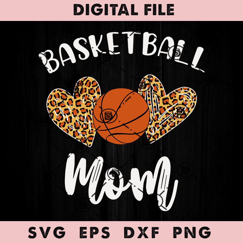 Basketball Mom SVG Kid Basketball Leopard Print Muster Vektor | Etsy