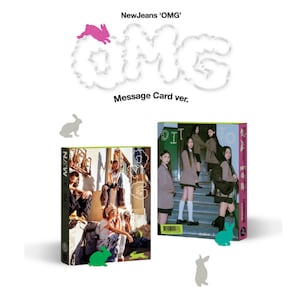 NEWJEANS 1st Single Album &#39;OMG&#39; | Message Card 6 Versions, Weverse 1 Version