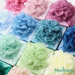 Flower Bojagi 5 set- Korean Tradition Wrapping Cloth, Handmade | Fabric Dohl Party Table Decor 돌 백일 image 2