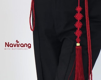 5-Flower Knot Norigae - Korean Handmade Tassel Charm | Hanbok Accessory, Men’s Women’s Norigae