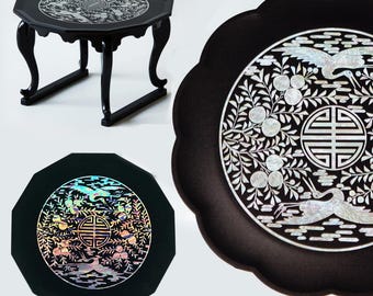Korean Soban Wireless Charging Pad – Mother of Pearl Crane Design