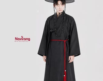 Premium Traditional Korean Hanbok Jacket - Korean Grim Reaper Costume Dopo, Halloween Outfit