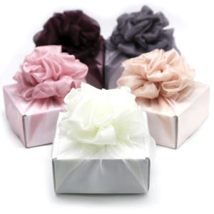 Flower Bojagi 5 set- Korean Tradition Wrapping Cloth, Handmade | Fabric Dohl Party Table Decor 돌 백일 image 13
