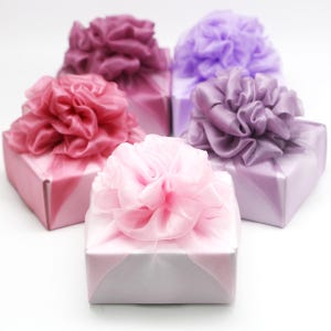 Flower Bojagi 5 set- Korean Tradition Wrapping Cloth, Handmade | Fabric Dohl Party Table Decor 돌 백일 image 7