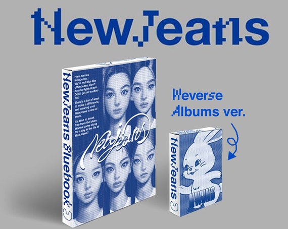 NEWJEANS 1st EP Album 'new Jeans' Blue Book 6 Versions, Weverse 1 Version  Attention, Hype Boy, Cookie 