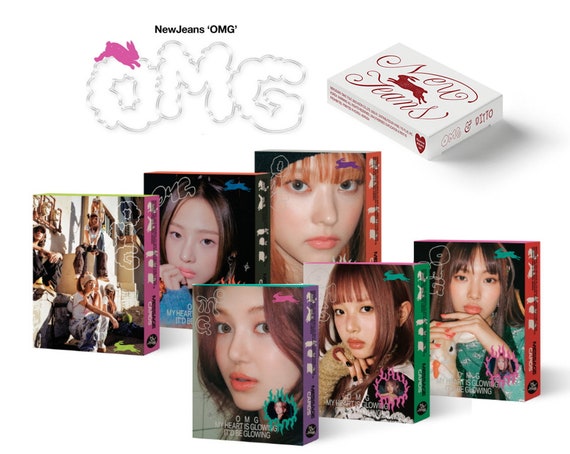 NEWJEANS 1st Single Album 'OMG' | Message Card 6 Versions