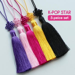 Pastel Norigae 5 set with FREE GIFT- Korean Tradition Knot Tassel, Premium·High Quality Handmade | Custom Norigae /Hanbok, Bojagi Accessory