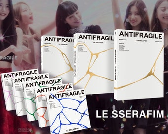 LE SSERAFIM 2nd Mini Album 'ANTIFRAGILE' - 3 Photo Book Versions, 5 Compact Versions, Weverse Version