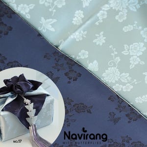 Korean Traditional Two Sided Silk Fabric Bojagi - Yangdan Silk | Premium Hanbok Fabric, Wrapping Fabric Dohl Party Table Decor 돌 백일 양면비단