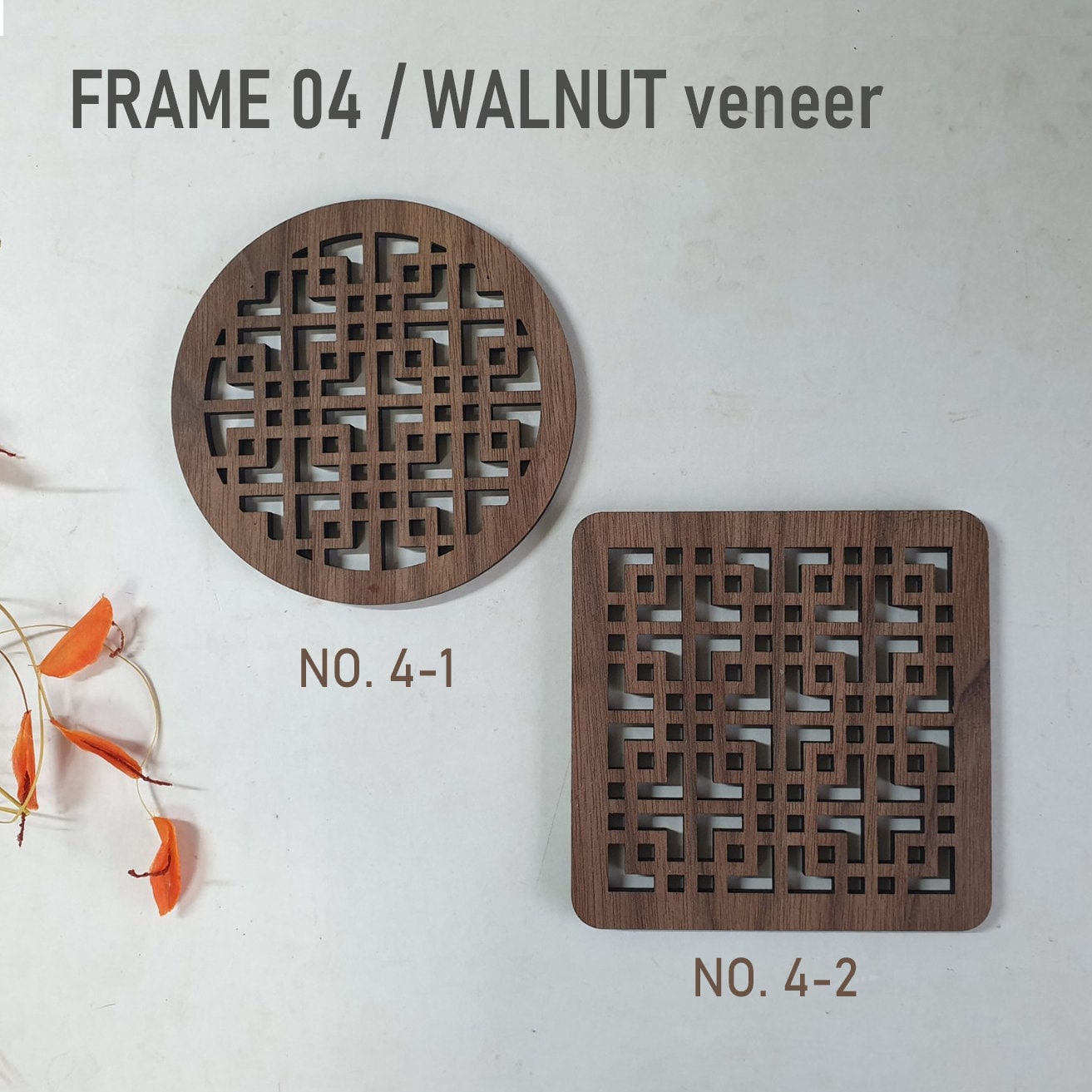 Frame Coasters Buy 1, Get 50% off / Laser Cut Wood Coasters / Korean Traditional ...