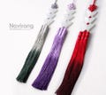 Three-color jade Butterfly Long Norigae - Korean Handmade knot Tassel Charm | Hanbok Accessory, Bojagi Deco Dohl Set Party Table Decor 돌 백일 product logo