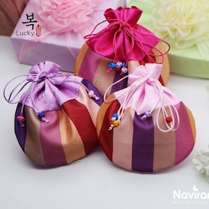 Achetez plus, économisez plus / Pochette porte-bonheur traditionnelle coréenne, pochette à bonbons - Accessoire hanbok, Saekdong, pochette cadeau, décoration dohl paty, ,
