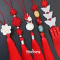 Norigae for Arirang Outfit - Korean Handmade Tassel Charm | Hanbok Accessory, Red, Purple, Silver product logo