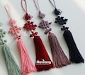 KPOP Diamond Knot Norigae - Korean Premium Handmade knot Tassel Charm | Hanbok Accessory, Tassel gift for girl, Bag charm, Tassel Keychain product logo