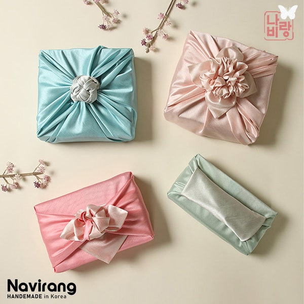 Buy 1, Get 50% Off / Silky Double-Sided Bojagi Premium·High Quality | two tone packaging fabric, Korean wrapping cloth for gift