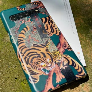 MINHWA PHONE STRAP - Korean Traditional Painting Phone Accessories, Meaning Gift for Him, Her