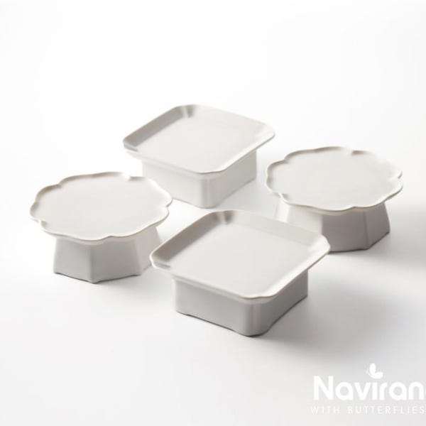 Mini Soban High Plate - Flower & Square soban, Dohl table Deco, 돌잔치, 백일, 소반