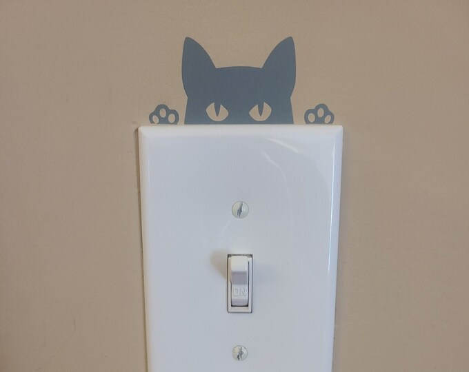 Cat Light Switch Decal