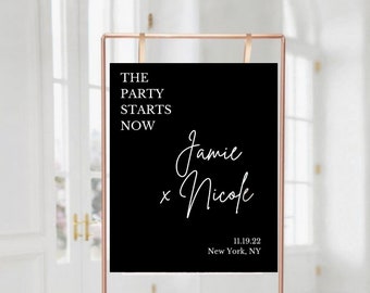 Digital Wedding Welcome Sign, 20X30 size template, Wedding Sign, Wedding Template, Modern Wedding Sign Digital