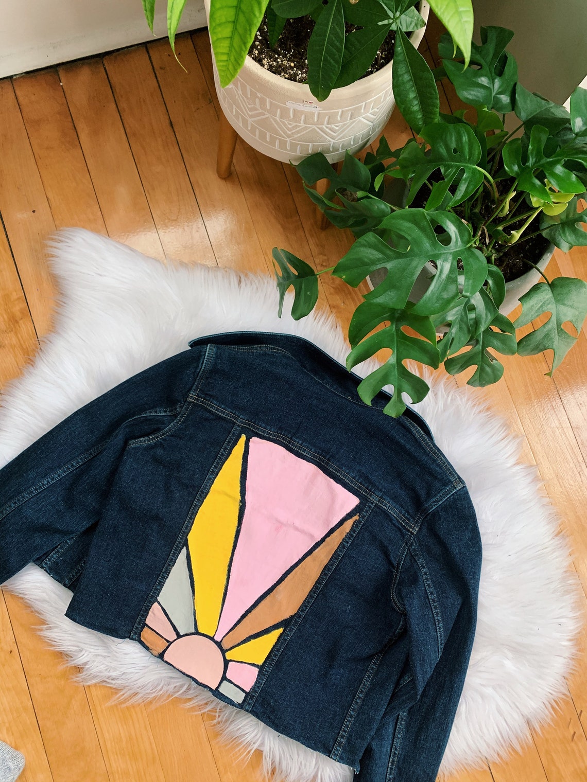 Custom Painted Jean Jacket Etsy